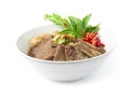 Vermicelli Noodles with Braised Stewed Beef in Chinese herbs soup