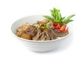 Vermicelli Noodles with Braised Stewed Mix Beef without soup