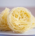 Vermicelli pasta nests Royalty Free Stock Photo