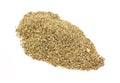 Vermiculite on white background