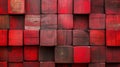 Vermilion Harmony: Grungy Wooden Blocks