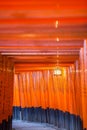 Vermilion torii gates at Kyoto Fushimi Inari Shrine