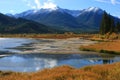 Vermillion Lakes at Banff Royalty Free Stock Photo