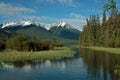 Vermillion Lakes, Banff Alberta Canada. Royalty Free Stock Photo
