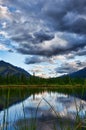 Vermillion Lakes at Dusk Royalty Free Stock Photo