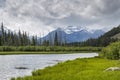 Vermillion Lakes and Rocky Mountains - Banff National Park, Canada Royalty Free Stock Photo