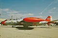 A Vermont Air National Guard Martin B-57 B of the 134th DSES stationed at the Burlington Airport KBTV ANG base Royalty Free Stock Photo