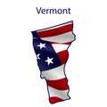 Vermont full of American flag