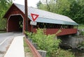 Vermont's Creamery Covered Bridge Royalty Free Stock Photo