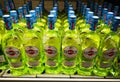 Vermouth Martini Bianco in glass bottle was put up for sale in Metro AG hypermarket on January 20, 2020 in Russia, Kazan,