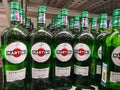 Vermouth Martini Extra Dry on sale in Metro AG hypermarket January 20, 2020 in Russia, Kazan, Tikhoretskaya Street 4