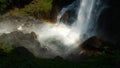 Vernal Fall and rainbow in Yosemite Park