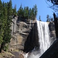 Vernal Falls in Yosemite National Park Royalty Free Stock Photo