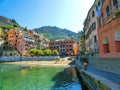 Vernazza Bay With Colorful Boats - Cinque Terre, La Spezia Province, Liguria Region, Italy