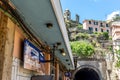 Vernazza, Cinque Terre, Italy - 27 June 2018: The railway station at Vernazza, Cinque Terre, Italy Royalty Free Stock Photo