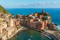 Vernazza in Cinque Terre National Park in Italy Royalty Free Stock Photo