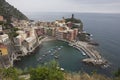 Vernazza harbour and beach