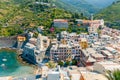 Vernazza. The old village with colorful houses. Royalty Free Stock Photo