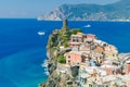 Vernazza. The old village with colorful houses. Royalty Free Stock Photo