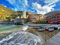 Vernazza picturesque village harbor in Cinque terre, Liguria, italy Royalty Free Stock Photo