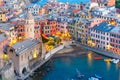 Vernazza at sunset, Cinque Terre, Liguria, Italy Royalty Free Stock Photo