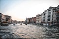 Vernice Grand Canal View in the Evening Royalty Free Stock Photo