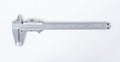 Vernier calipe or caliper. Precision measuring tools from silver steel.on a white background