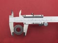 Vernier caliper with bearing Royalty Free Stock Photo