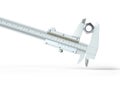 vernier caliper caliper measuring a nut Royalty Free Stock Photo