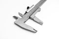 Vernier caliper close up on white background Royalty Free Stock Photo