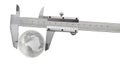 Vernier caliper with earth globe