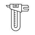 Vernier caliper Isolated Vector icon Which can easily modify or edit Royalty Free Stock Photo