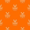 Vernier caliper pattern vector orange Royalty Free Stock Photo