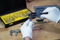 Vernier caliper and scale. Measuring tool and equipment,Gauge Blocks Precision Metric