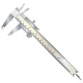 Vernier caliper on white background. Construction tool.