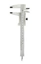 Vernier calipers isolated over white background