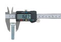 Vernier calipers and screw-bolt Royalty Free Stock Photo