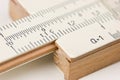 Vernier scale logarithmic ruler