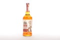 A bottle of 101 proof Kentucky straight bourbon whiskey on a white background.