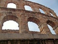 Detail view of the Verona Arena, Italy Royalty Free Stock Photo