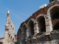 The Verona Arena in Verona in Italy Royalty Free Stock Photo