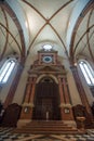 Verona Cathedral the interior - main entrance door