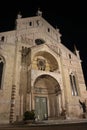 Verona Cathedral at night