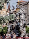 VERONA, ITALY Fight gladiators. The Arena di Verona Festival. Detail of opera performance. Armor, bondslave. Royalty Free Stock Photo