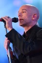 Michael Stipe of Rem during the concert Royalty Free Stock Photo