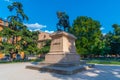 Verona, Italy, August 25, 2021: Equestrian statue of Giuseppe Garibaldi in Verona, Italy Royalty Free Stock Photo