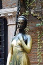 Verona, Italy - August 27 2023: Verona Juliet statue