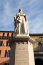 Verona, Italy - Dante Alighieri statue, famous poet old sculpture