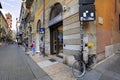 Verona, Italy - historic city center - Corso Porta Borsari street and surrounding historic tenements Royalty Free Stock Photo