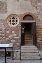 Verona, Italy - July 13, 2022 - the House of Juliet Capulet (Giulietta Capuleti) with balcony Royalty Free Stock Photo